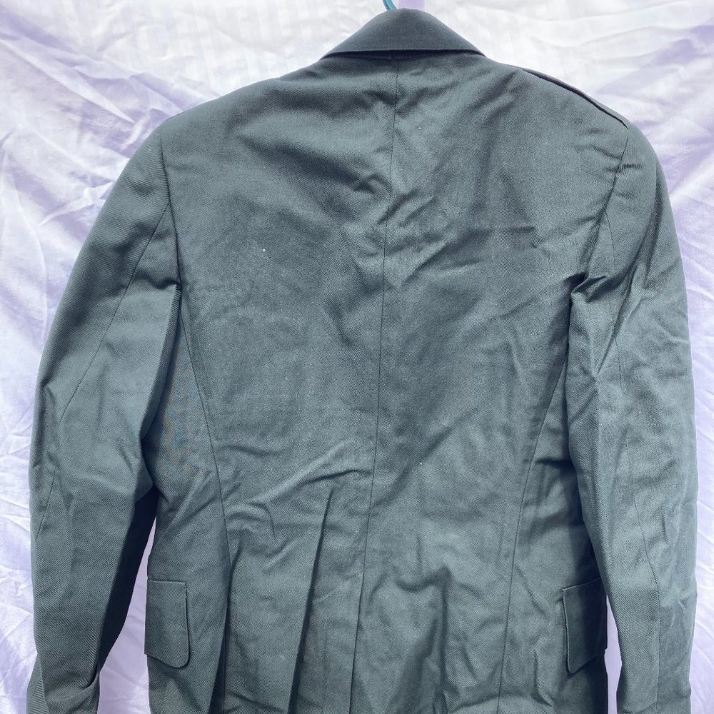 Vintage U.S. Army Men's Coat Green 36R Dress Uniform DeRossi & Son Overcoat - Picture 7 of 10